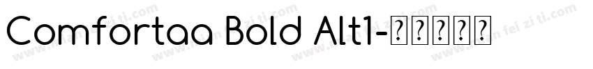 Comfortaa Bold Alt1字体转换